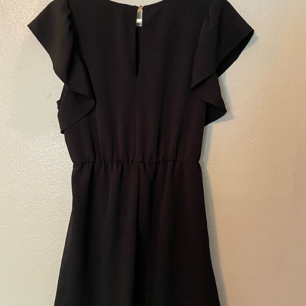 Xhileration Black Lace Up Dress - Picture 3 of 4